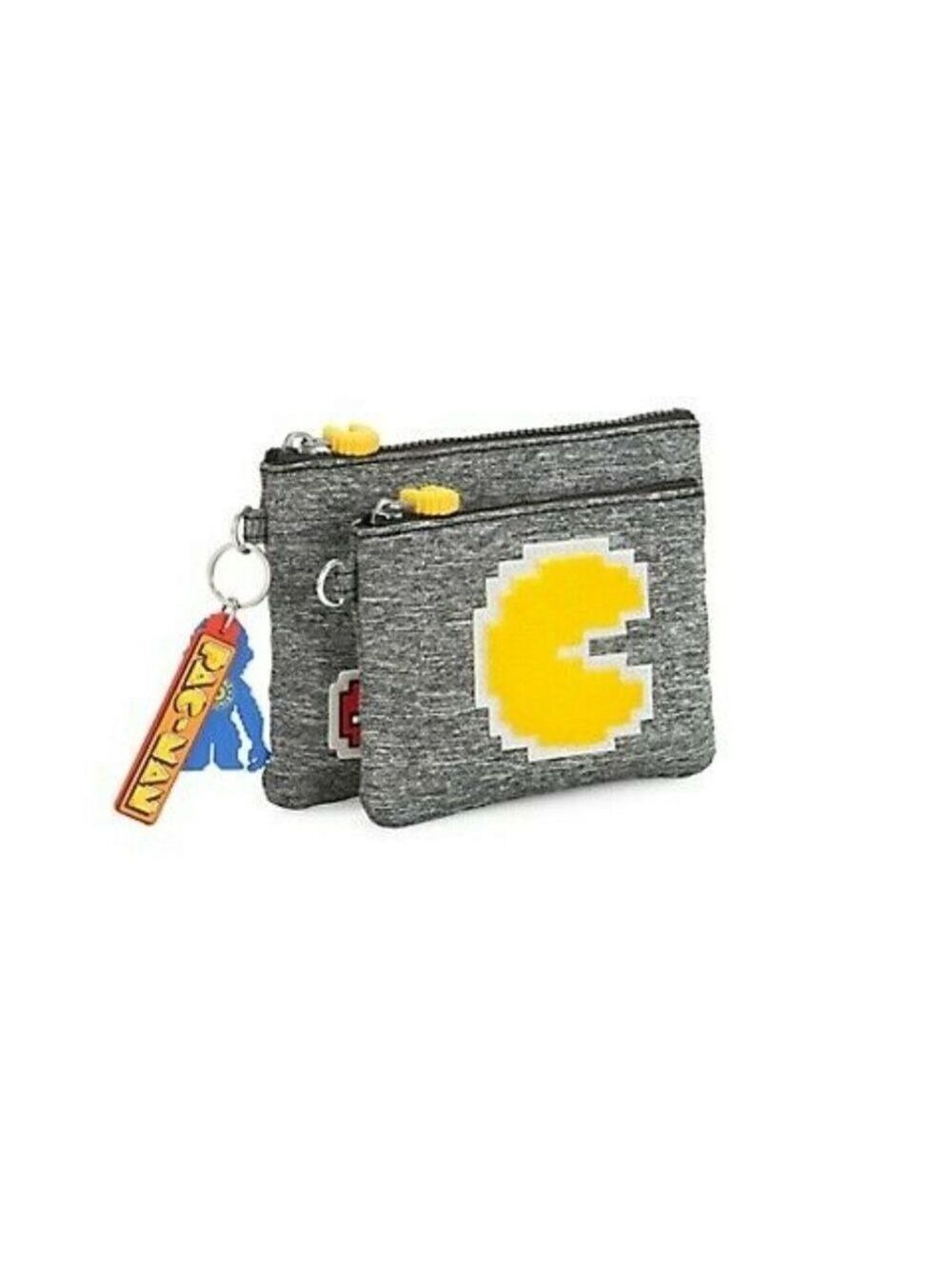 Kipling Pac-Man Heathered Clutch NWT
